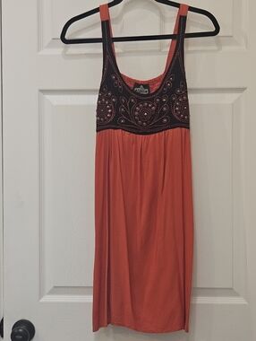 Angie Brand Red & Black Summer Stretchy Dress Size Small
